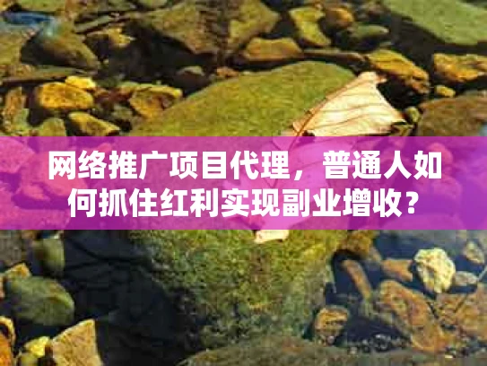 网络推广项目代理，普通人如何抓住红利实现副业增收？