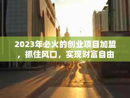 2023年必火的创业项目加盟，抓住风口，实现财富自由
