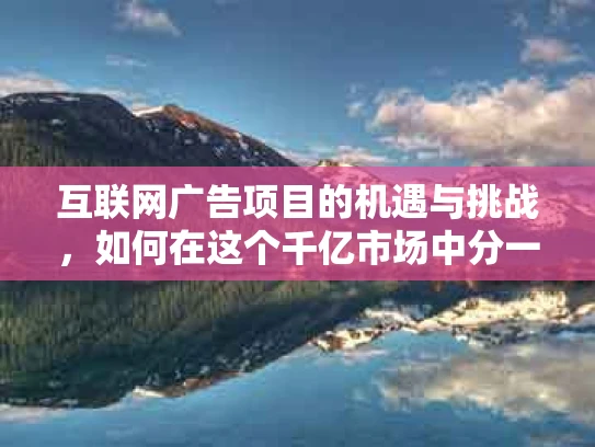 互联网广告项目的机遇与挑战，如何在这个千亿市场中分一杯羹？