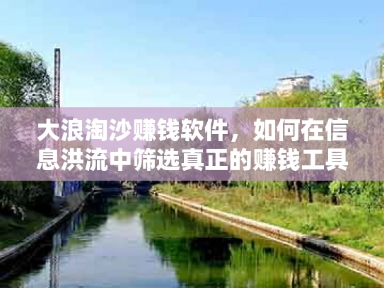 大浪淘沙赚钱软件，如何在信息洪流中筛选真正的赚钱工具？