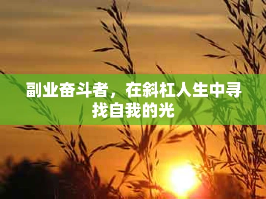 副业奋斗者，在斜杠人生中寻找自我的光