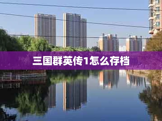 三国群英传1怎么存档