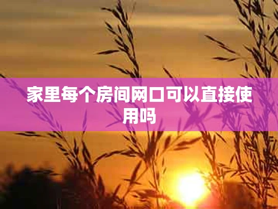 家里每个房间网口可以直接使用吗