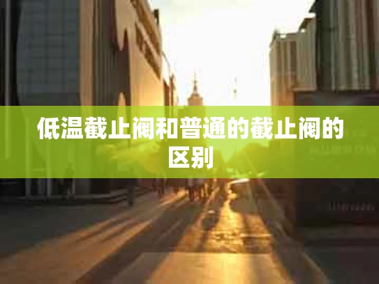低温截止阀和普通的截止阀的区别