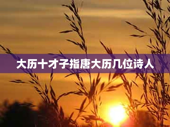 大历十才子指唐大历几位诗人