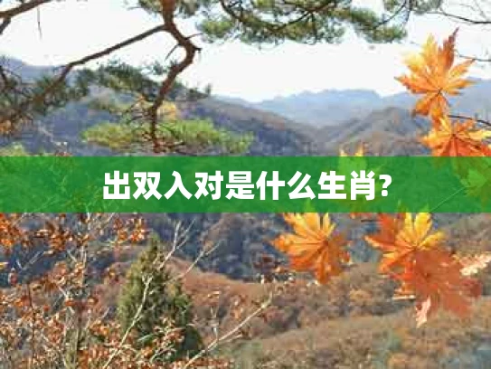 出双入对是什么生肖?