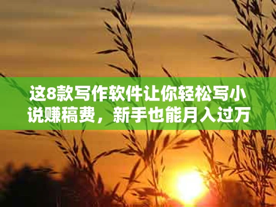 这8款写作软件让你轻松写小说赚稿费，新手也能月入过万！
