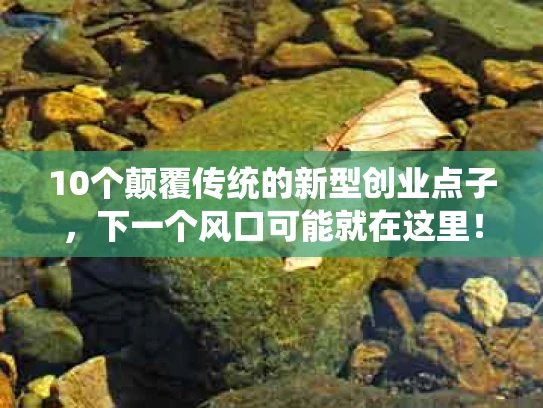 10个颠覆传统的新型创业点子，下一个风口可能就在这里！