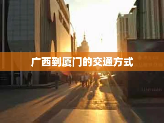 广西到厦门的交通方式