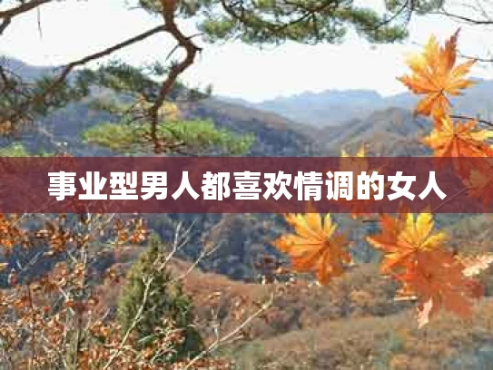 事业型男人都喜欢情调的女人