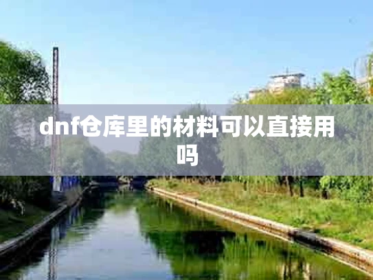 dnf仓库里的材料可以直接用吗