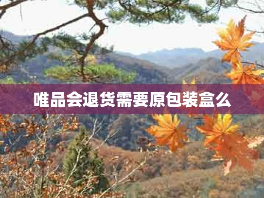 唯品会退货需要原包装盒么