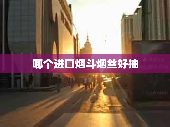 哪个进口烟斗烟丝好抽