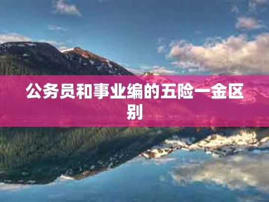 公务员和事业编的五险一金区别