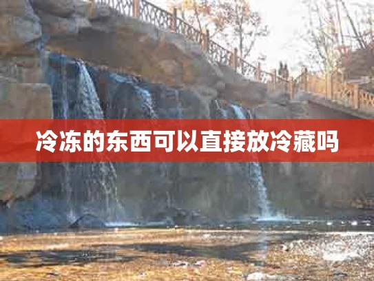 冷冻的东西可以直接放冷藏吗