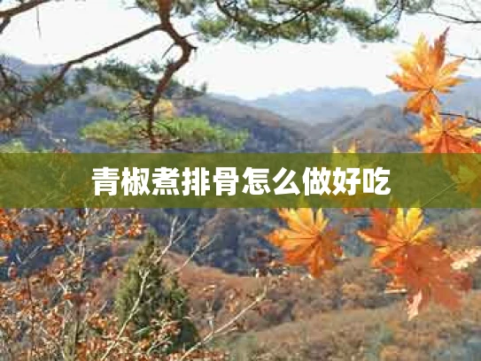 青椒煮排骨怎么做好吃