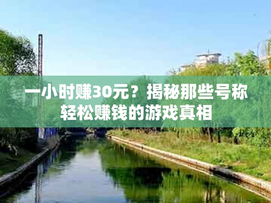 一小时赚30元？揭秘那些号称轻松赚钱的游戏真相