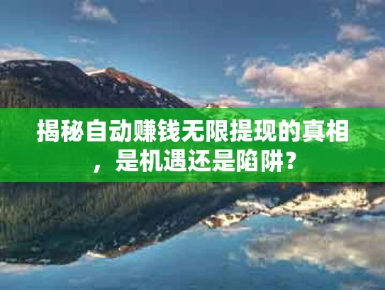 揭秘自动赚钱无限提现的真相，是机遇还是陷阱？