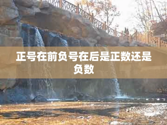 正号在前负号在后是正数还是负数