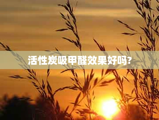 活性炭吸甲醛效果好吗?