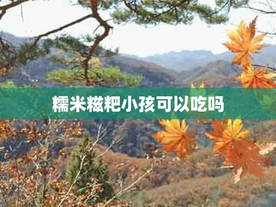 糯米糍粑小孩可以吃吗