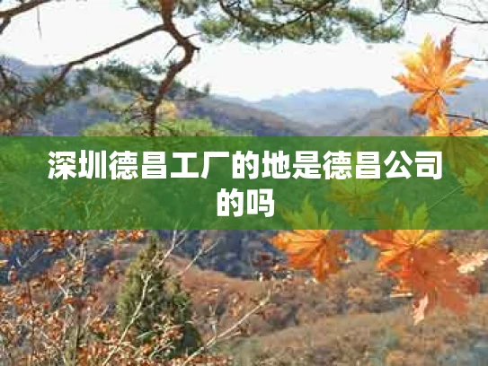 深圳德昌工厂的地是德昌公司的吗