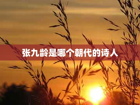 张九龄是哪个朝代的诗人
