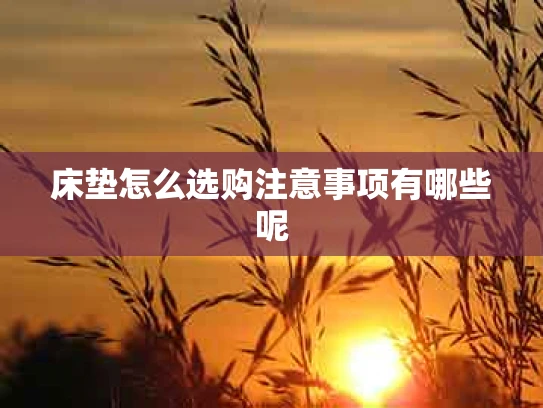 床垫怎么选购注意事项有哪些呢