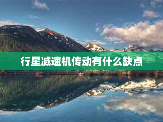 行星减速机传动有什么缺点