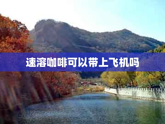 速溶咖啡可以带上飞机吗