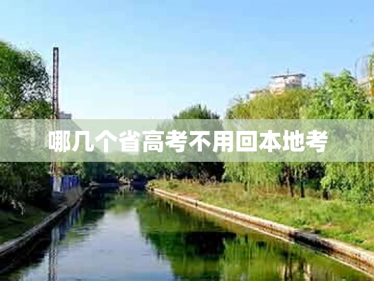 哪几个省高考不用回本地考