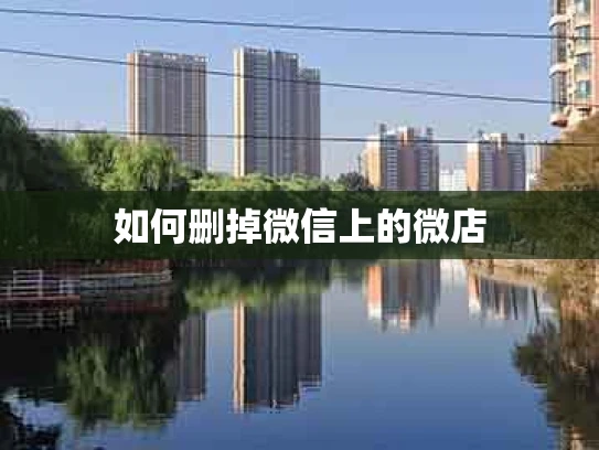 如何删掉微信上的微店