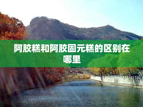阿胶糕和阿胶固元糕的区别在哪里