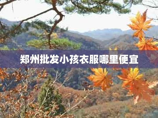 郑州批发小孩衣服哪里便宜