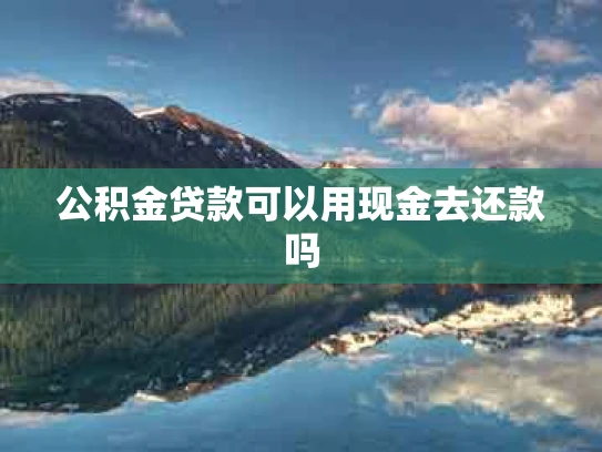 公积金贷款可以用现金去还款吗