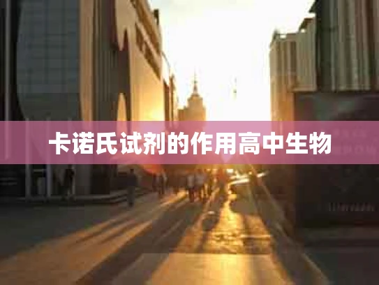 卡诺氏试剂的作用高中生物