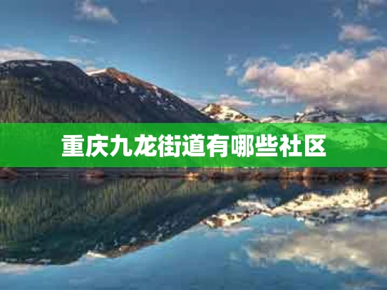 重庆九龙街道有哪些社区