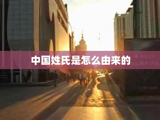 中国姓氏是怎么由来的