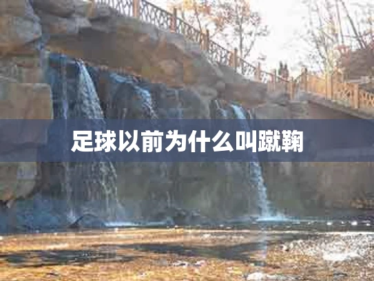 足球以前为什么叫蹴鞠