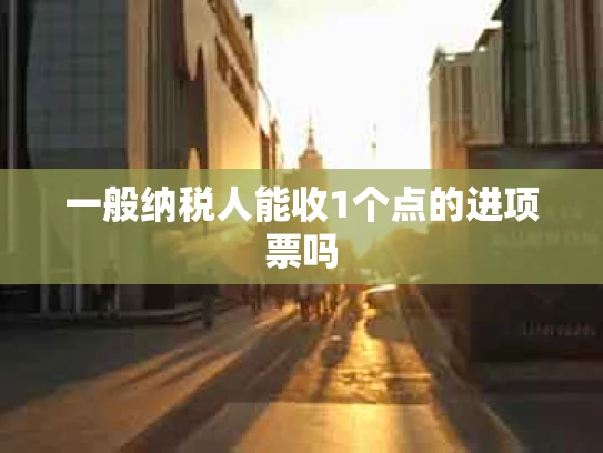 一般纳税人能收1个点的进项票吗