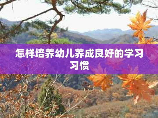 怎样培养幼儿养成良好的学习习惯