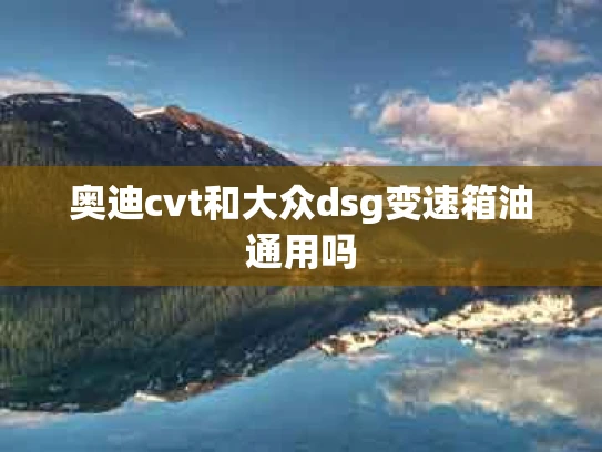 奥迪cvt和大众dsg变速箱油通用吗