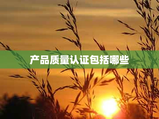 产品质量认证包括哪些