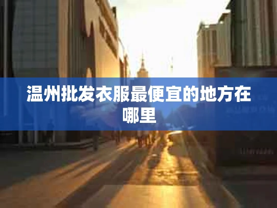 温州批发衣服最便宜的地方在哪里