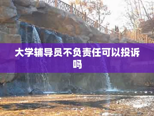 大学辅导员不负责任可以投诉吗