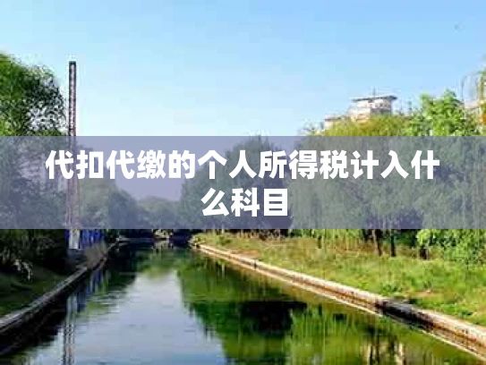 代扣代缴的个人所得税计入什么科目