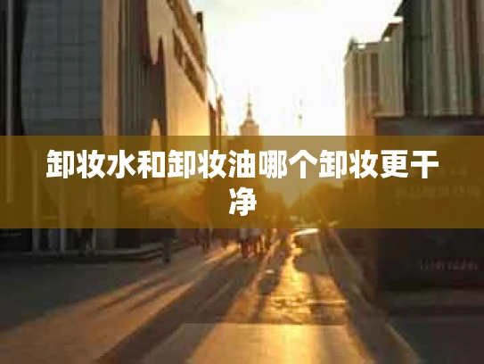 卸妆水和卸妆油哪个卸妆更干净