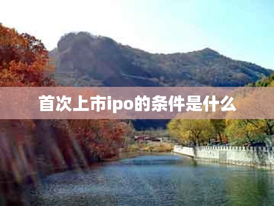 首次上市ipo的条件是什么