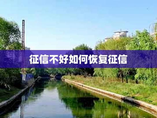 征信不好如何恢复征信