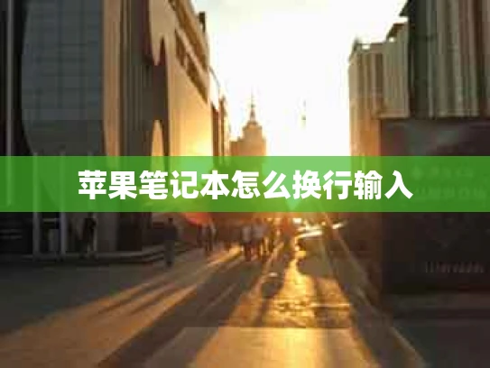 苹果笔记本怎么换行输入